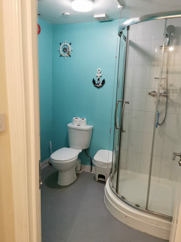 Wash room of Rose House Care Home for Learning Disablitites