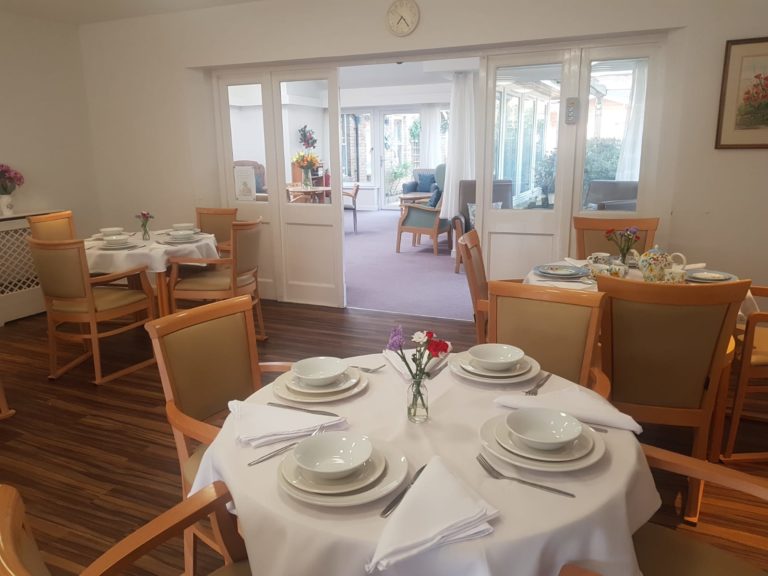 Hartley House Care Home Dining Room: Welcoming and Cozy Atmosphere