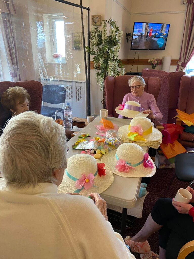 Pine Lodge Residential Care Home Residents Celebrating with Joy