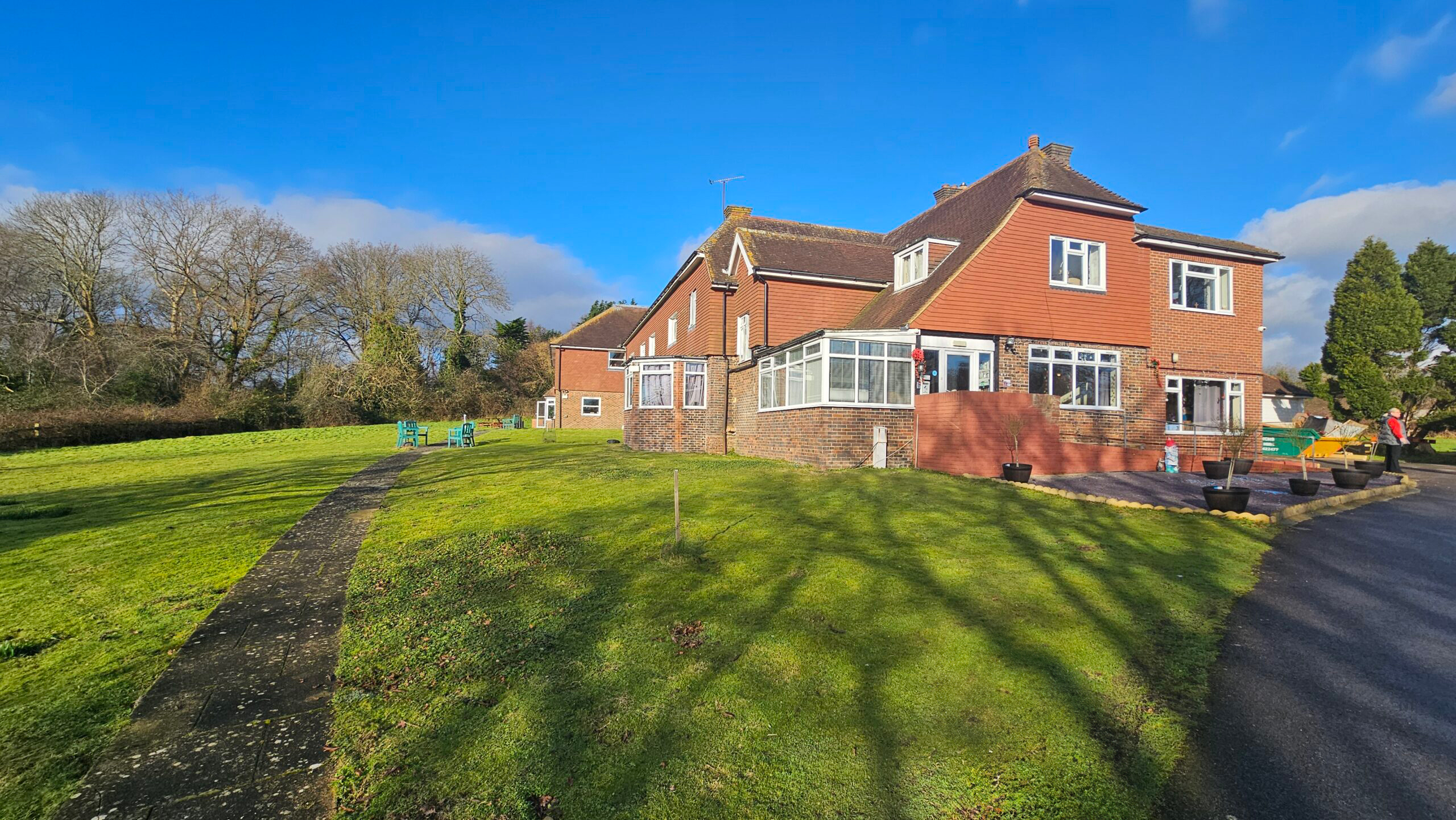 Exterior of Roselands Residential Care Home in Rye.